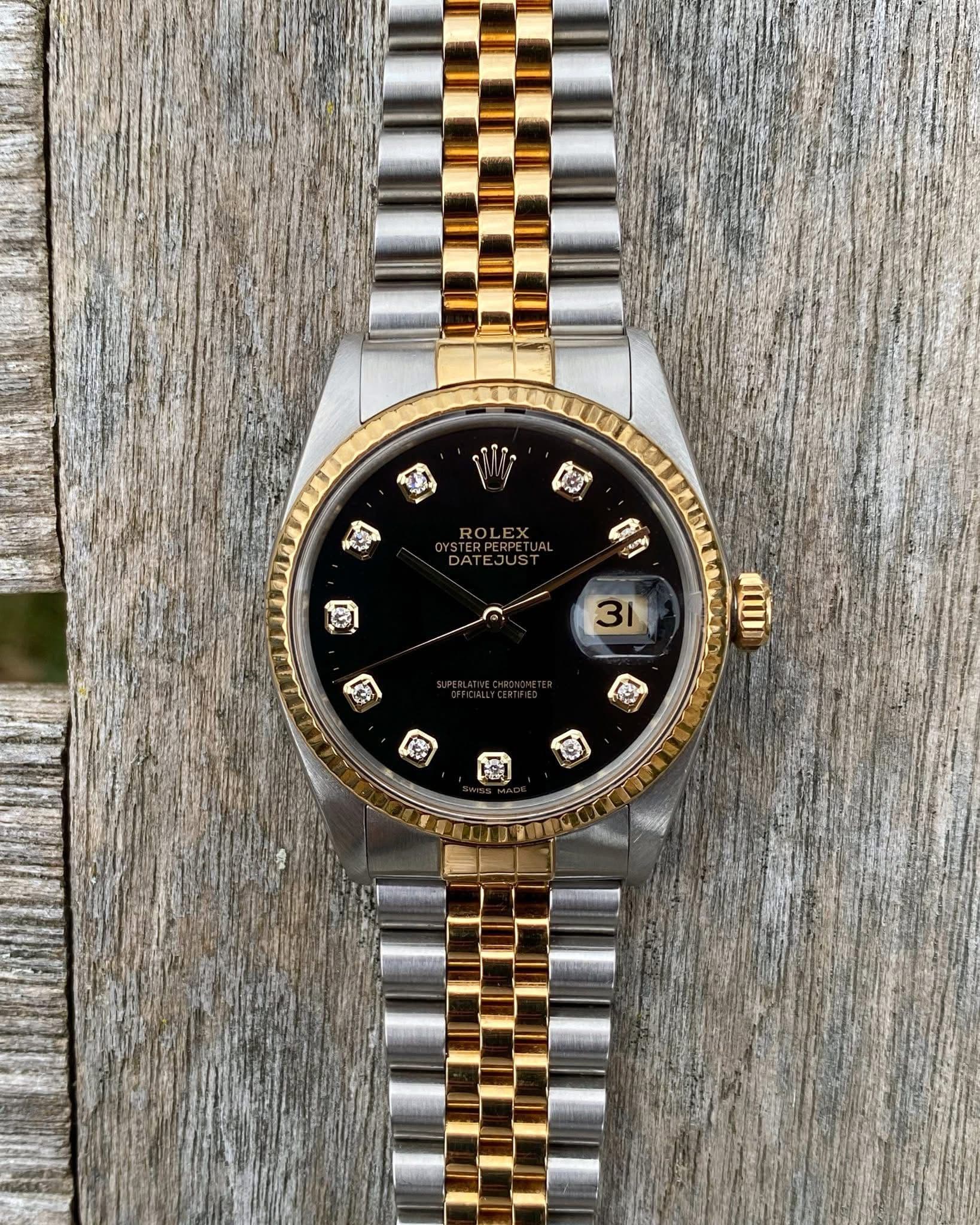 Rolex Datejust Bicolor - Vista lateral
